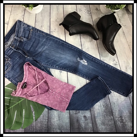 Kut From The Kloth Distressed Boyfriend Jeans 0P - Picture 7 of 16